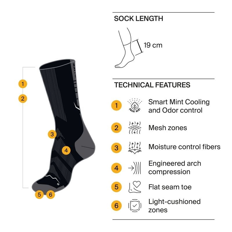 BUFF Calza Coolnet Unisex Nero