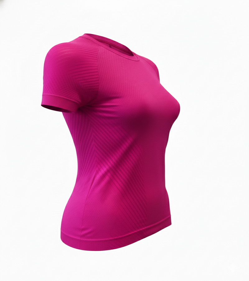 TRS BR500 T-shirt Breeze Donna Fuxsia Trail Running