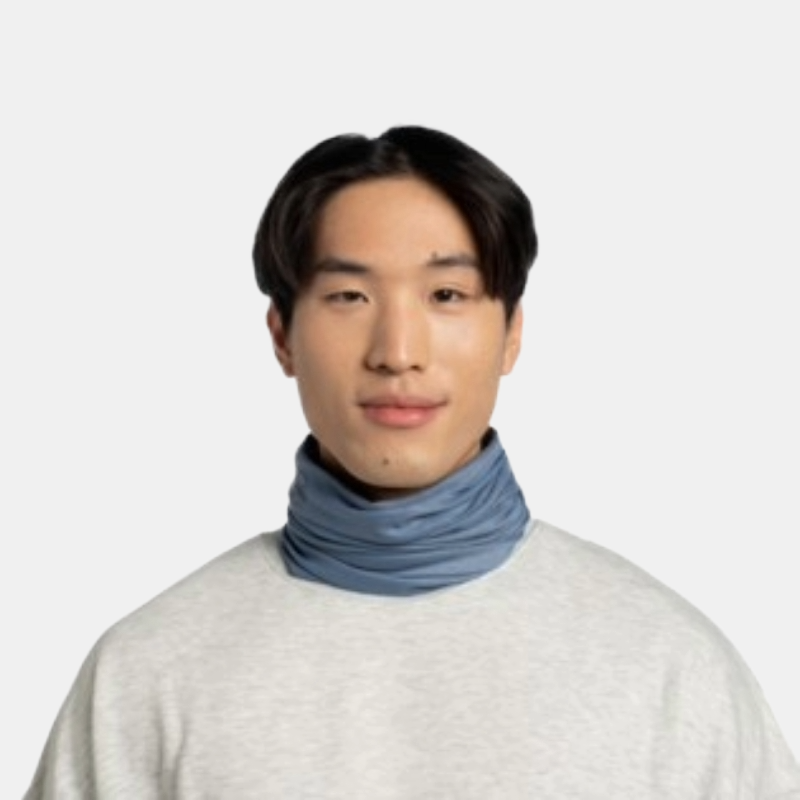 BUFF Scaldacollo Ecostretch Tinta Unita Blu Unisex