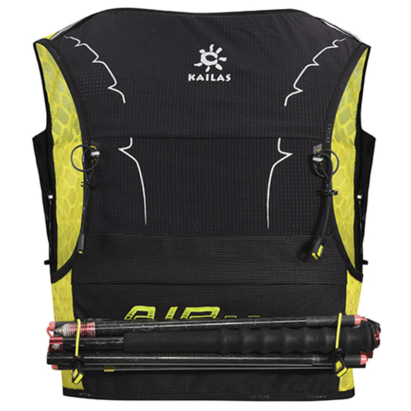Kailas Fuga Air 5 II Uomo Giallo - vista posteriore con porta-bastoncini