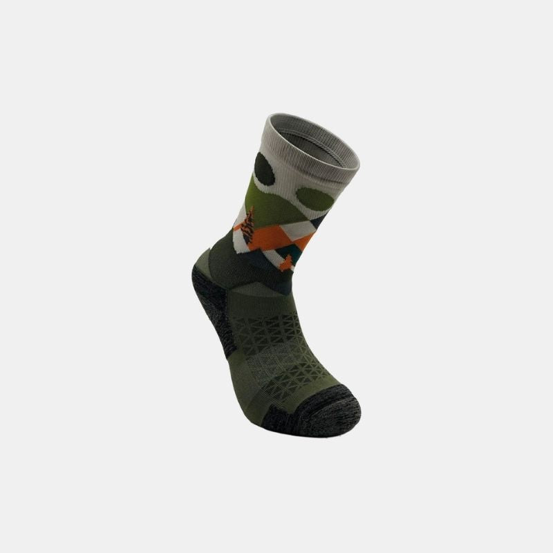TRS W518 Calza Trail RunPatches Green Unisex