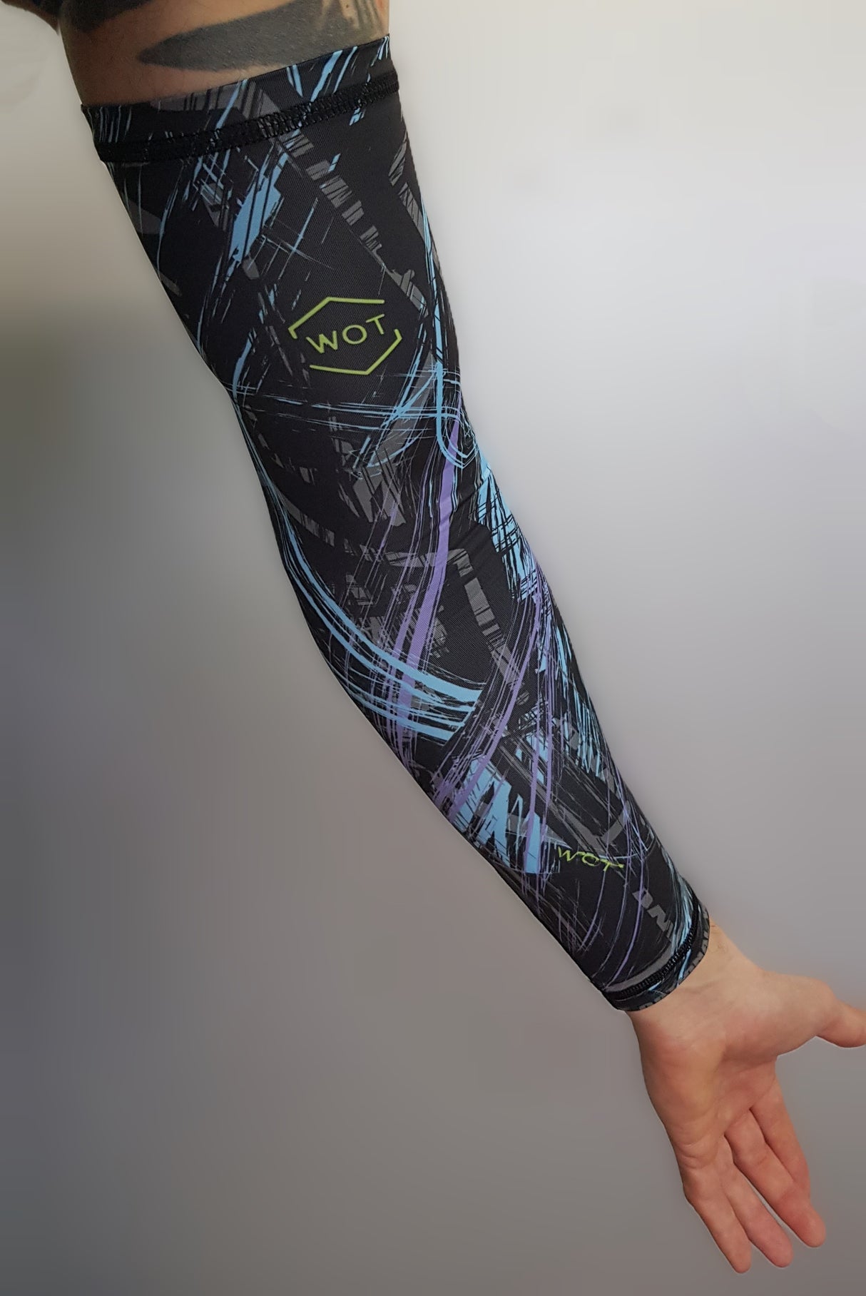 WOT RSK.ARM Manicotti Sniper Unisex Nero/Azzurro Trail Running