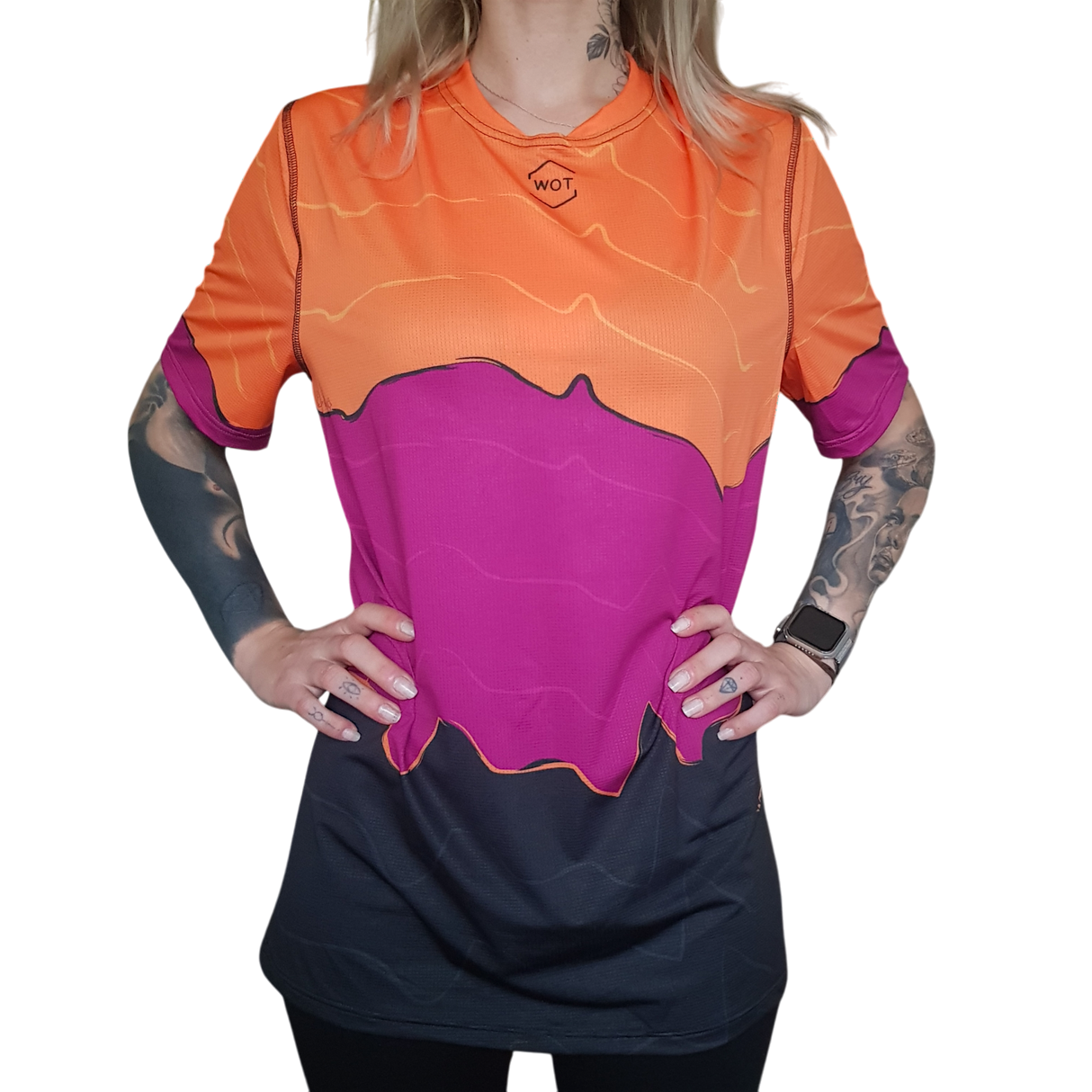 WOT RWO.TS T-shirt Rocas Unisex Arancione Trail Running