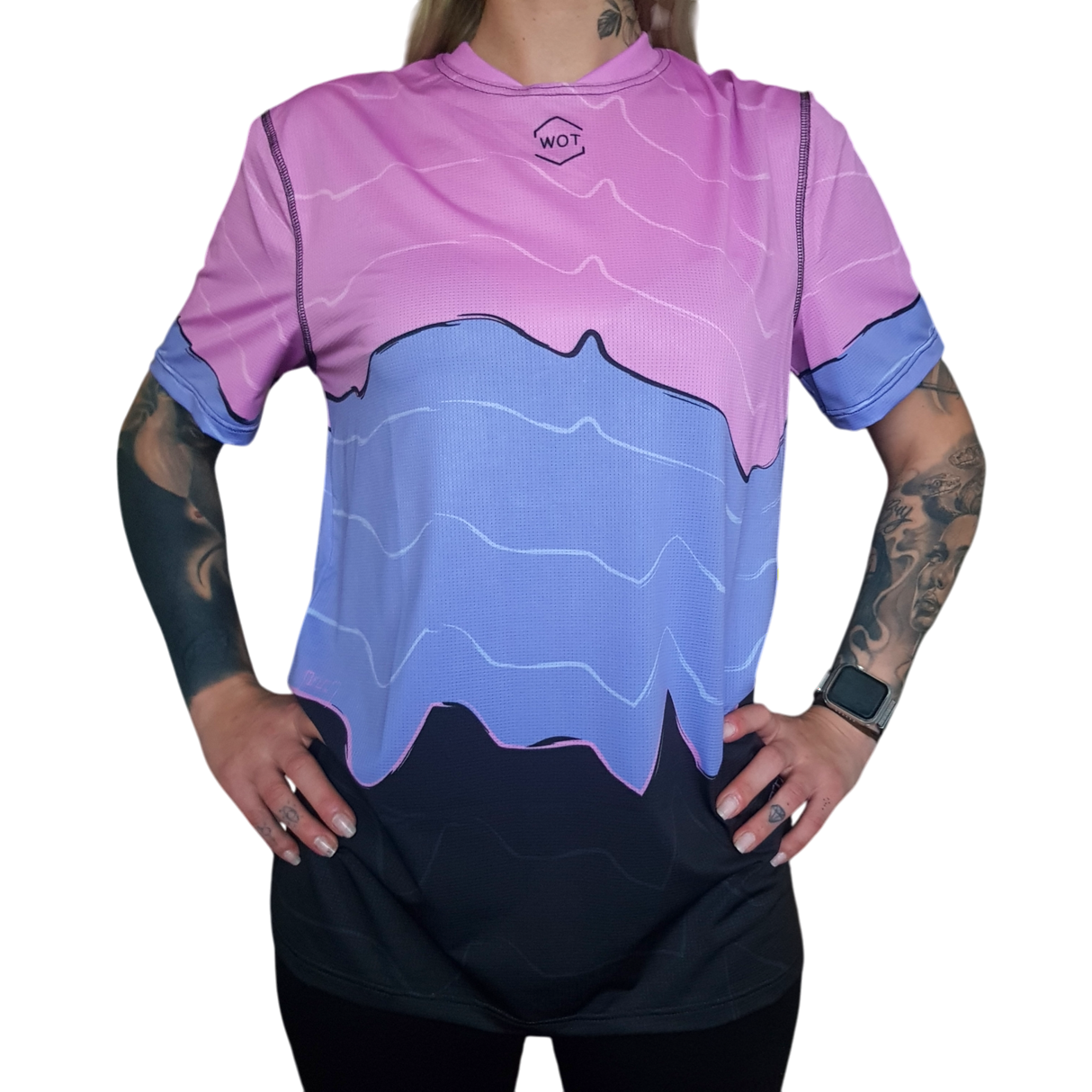 WOT RWO.TS T-shirt Rocas Donna Rosa Trail Running