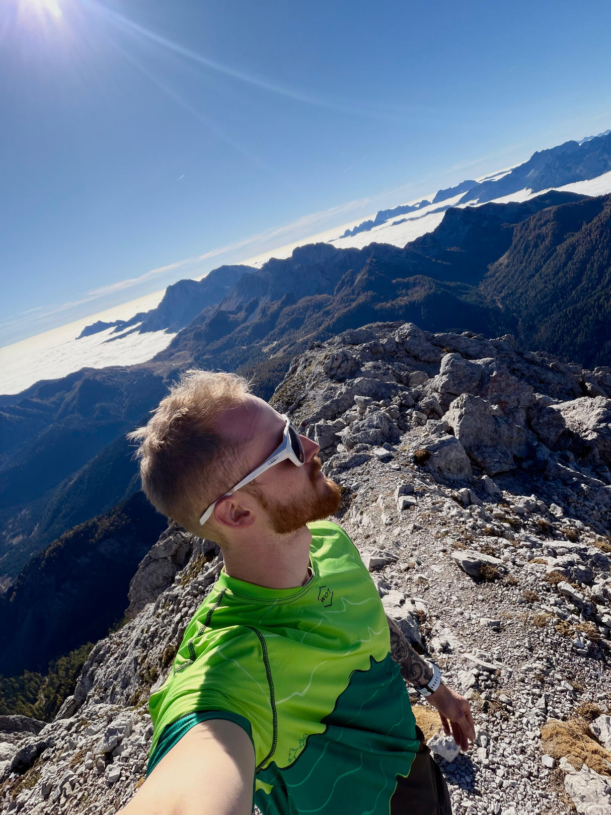 WOT RWO.TS T-shirt Rocas Unisex Green Trail Running