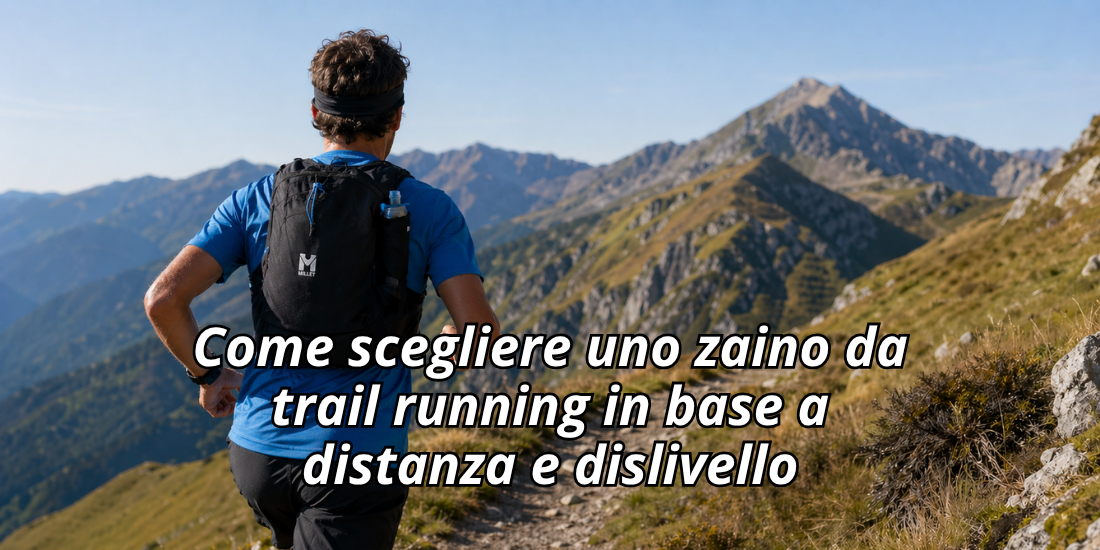 Come scegliere uno zaino da trail running in base a distanza e dislivello