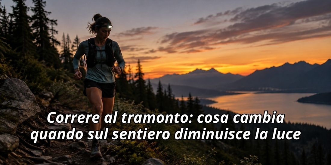 Correre al tramonto: cosa cambia quando sul sentiero diminuisce la luce