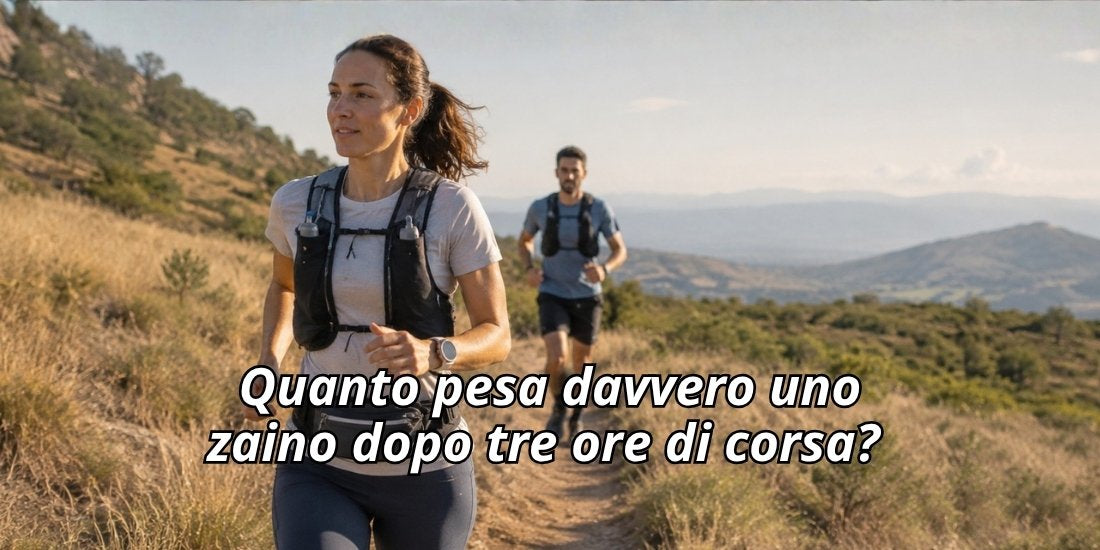 Quanto pesa davvero uno zaino dopo tre ore di corsa? 