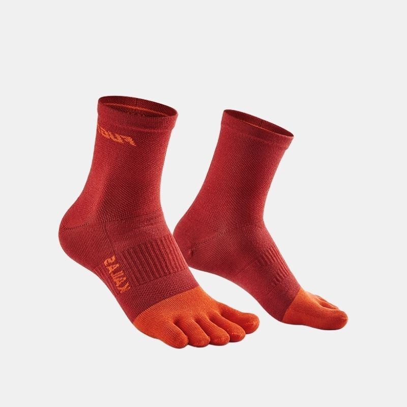 KAILAS Calze Mid a 5 Dita Arancione Trail Running